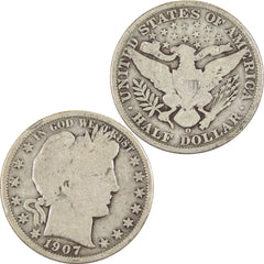1907 O Barber Half Dollar G Good Silver 50c Coin-4