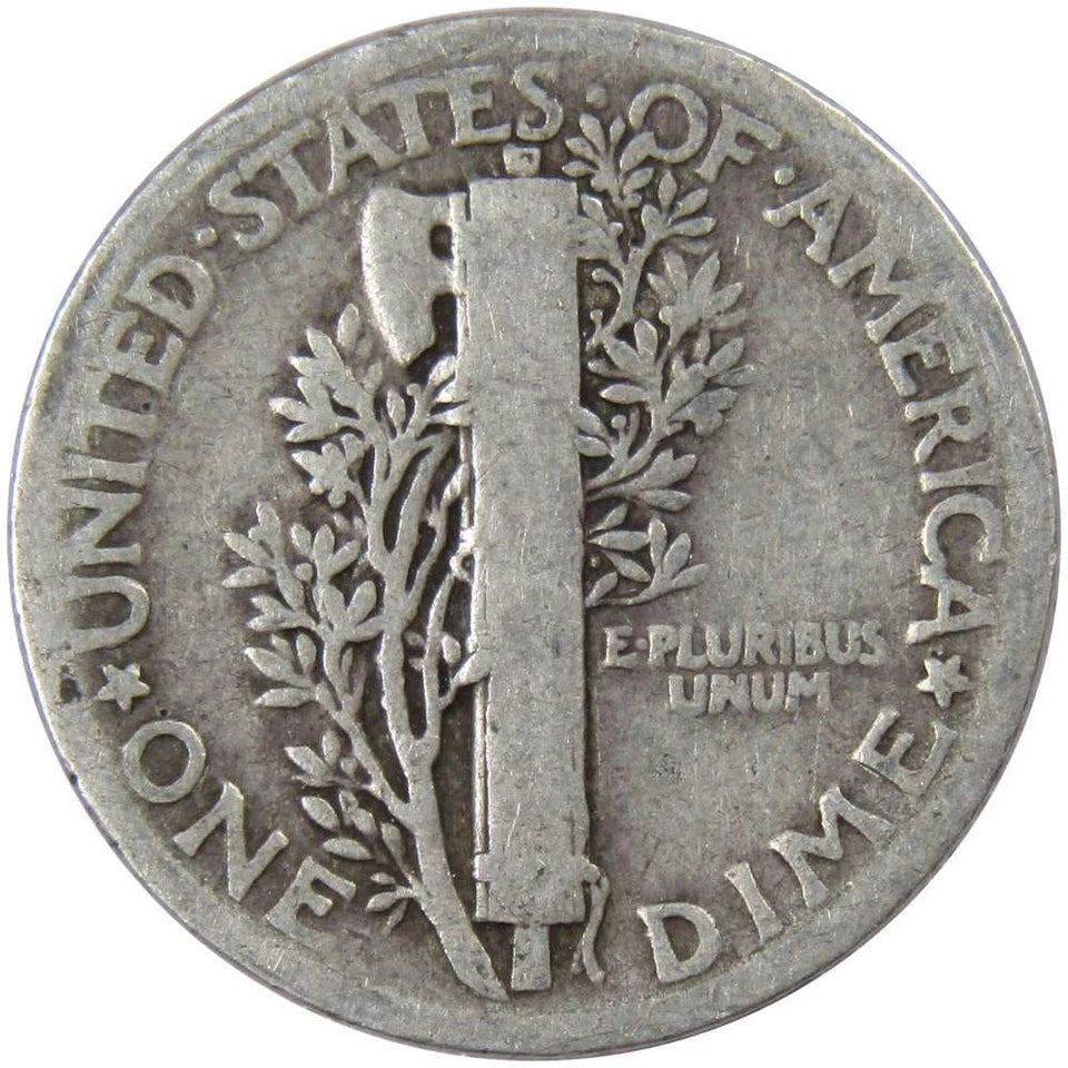 1924 Mercury Dime G Good Silver 10c Coin-2