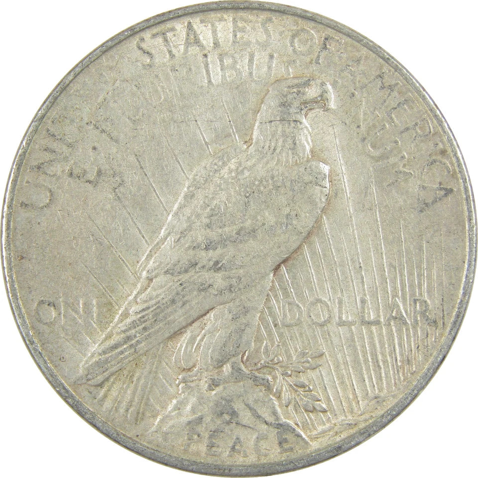 1923 D Peace Dollar VF Very Fine Silver $1 Coin-2