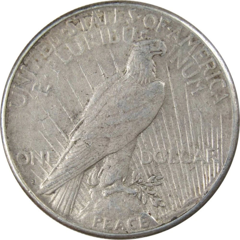 1922 S Peace Dollar VF Very Fine 90% Silver $1 US Coin Collectible-2