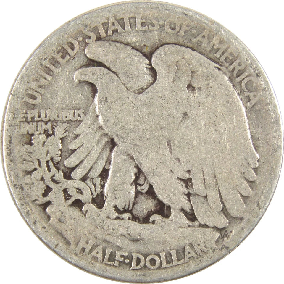 1917 Liberty Walking Half Dollar G Good Silver 50c Coin-2