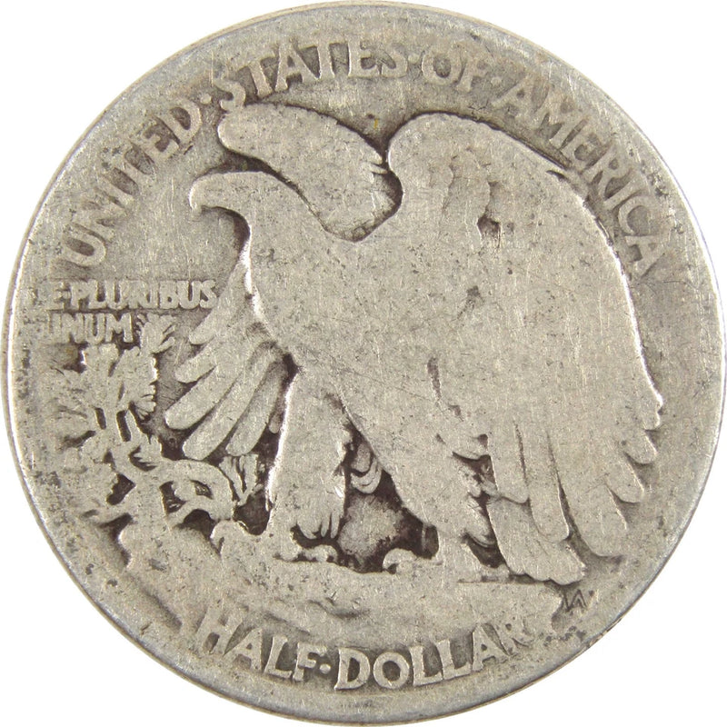 1917 Liberty Walking Half Dollar G Good Silver 50c Coin-2