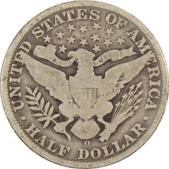1906 O Barber Half Dollar G Good Silver 50c Coin-2