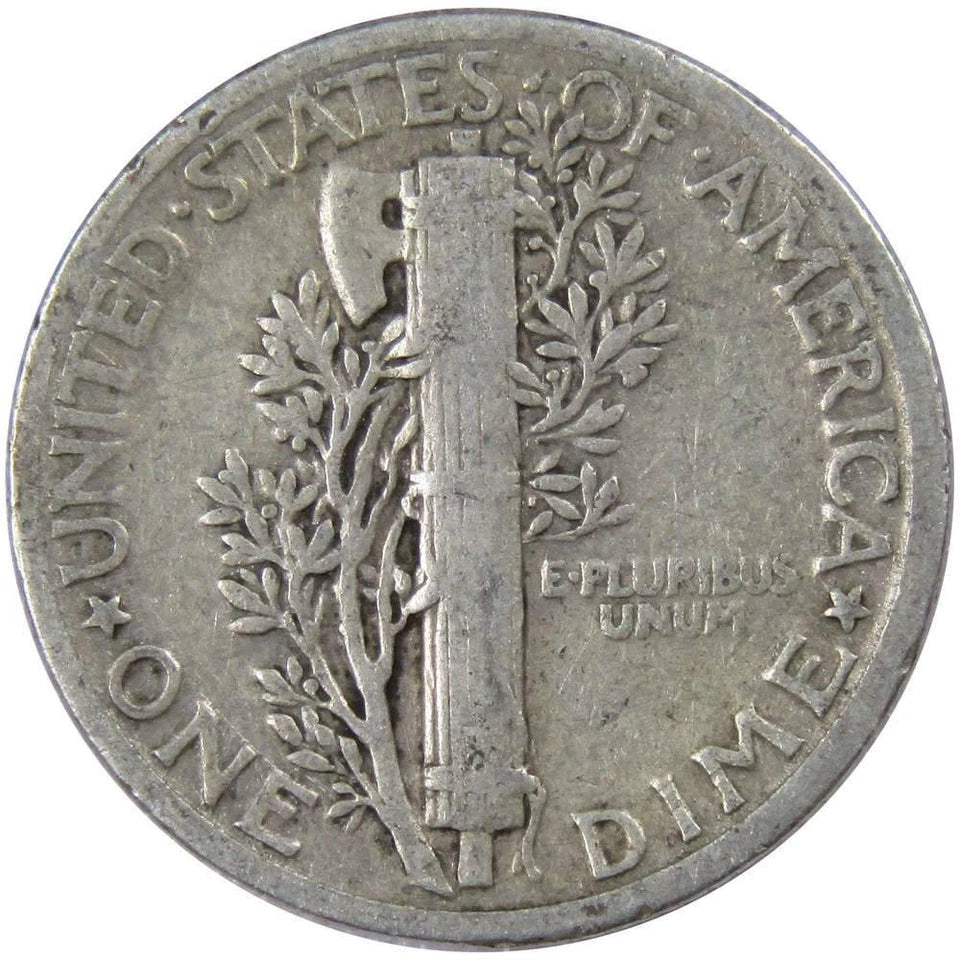 1929 Mercury Dime VG Very Good 90% Silver 10c US Coin Collectible-2