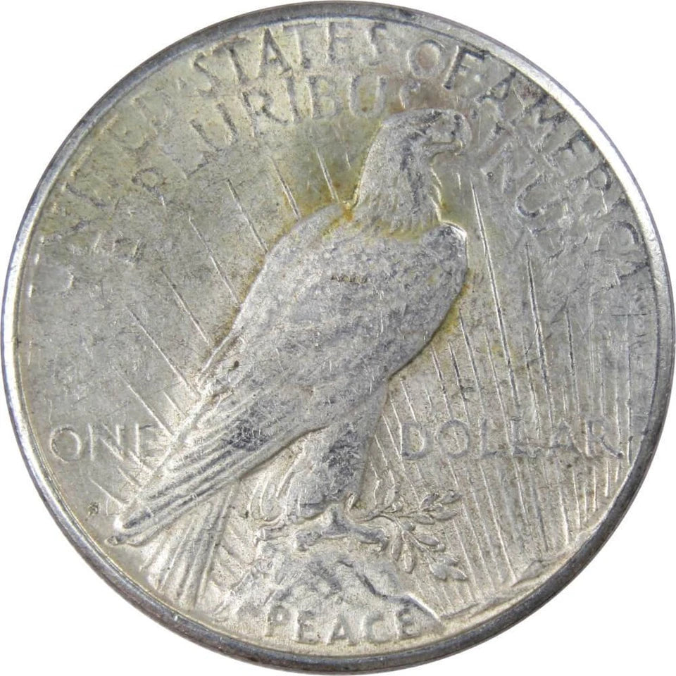 1922 S Peace Dollar AU About Uncirculated 90% Silver $1 US Coin Collectible-2
