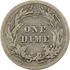 1911 Barber Dime VG Very Good Silver 10c Coin-2