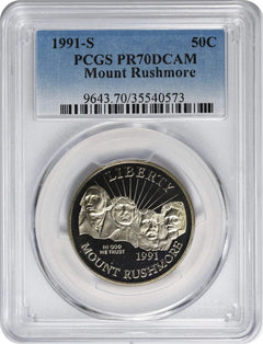1991-S Mount Rushmore Commemorative Half Dollar PR70DCAM PCGS-1