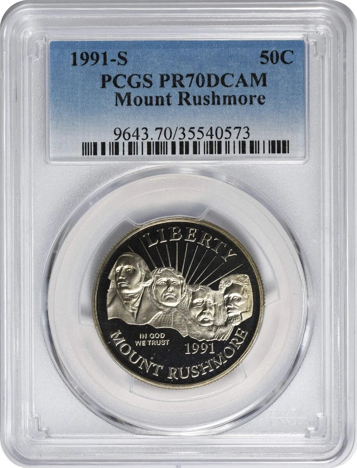 1991-S Mount Rushmore Commemorative Half Dollar PR70DCAM PCGS-1