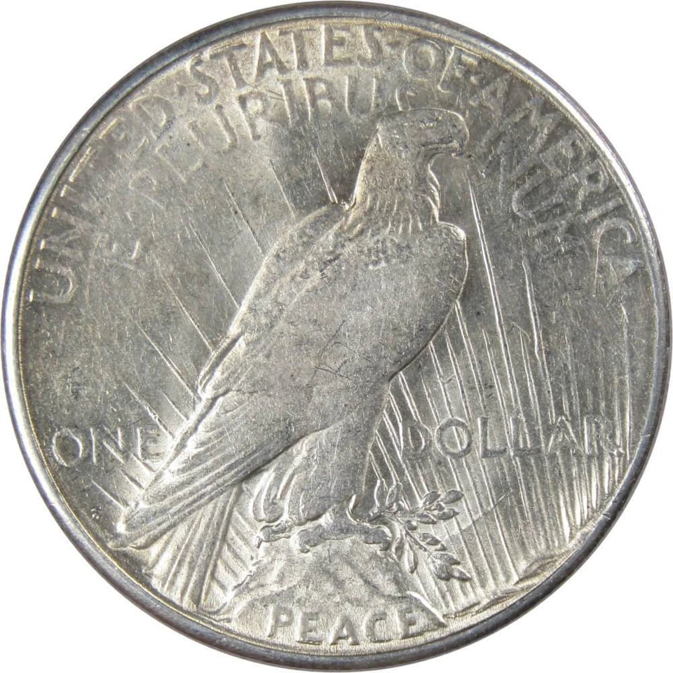 1923 S Peace Dollar AU About Uncirculated 90% Silver $1 US Coin Collectible-2