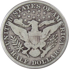1912 Barber Half Dollar G Good 90% Silver 50c US Type Coin Collectible-2