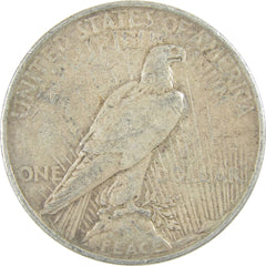 1922 Peace Dollar F Fine Silver $1 Coin-2