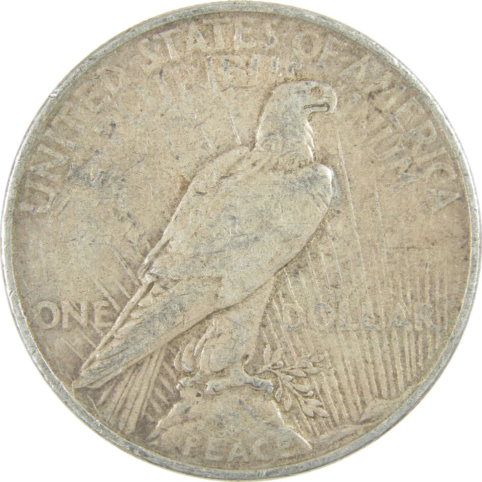 1922 Peace Dollar F Fine Silver $1 Coin