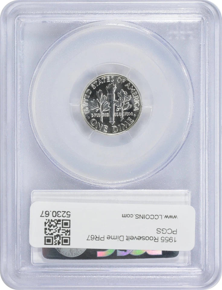 1955 Roosevelt Silver Dime PR67 PCGS-2