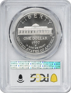 1997-P Botanical Commemorative Silver Dollar MS70 PCGS-2