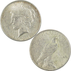 1923 D Peace Dollar XF EF Extremely Fine Silver $1 Coin-3