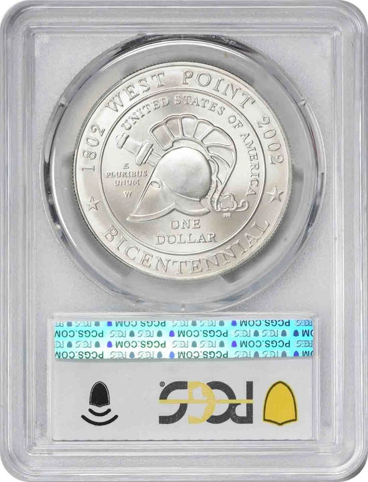 2002-W West Point Commemorative Silver Dollar MS69 PCGS-2