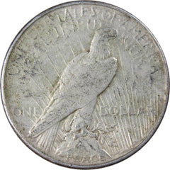 1922 S Peace Dollar F Fine 90% Silver $1 US Coin Collectible-2
