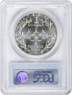 1988-D Olympic Silver Commemorative Dollar MS69 PCGS Mint State 69-2