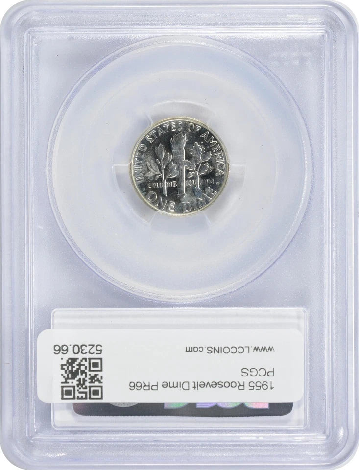 1955 Roosevelt Silver Dime PR66 PCGS-2