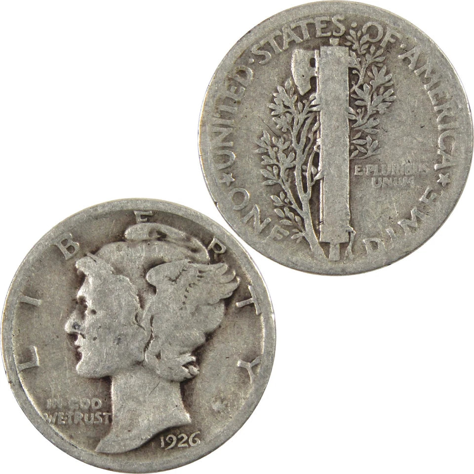 1926 Mercury Dime G Good Silver 10c Coin-4